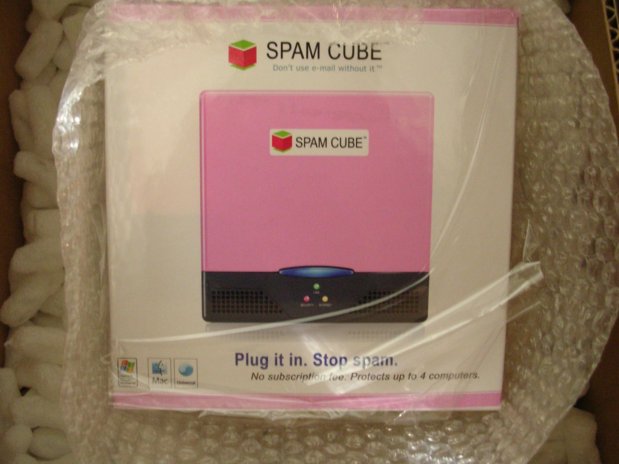 Spam Cube retail box