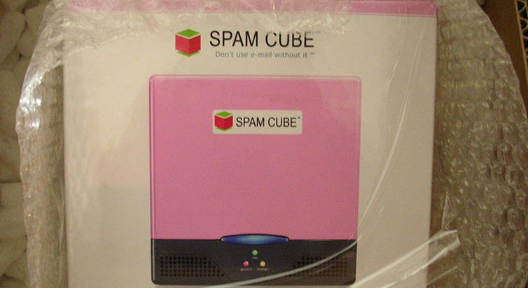 Spam Cube, the world's first home network security appliance